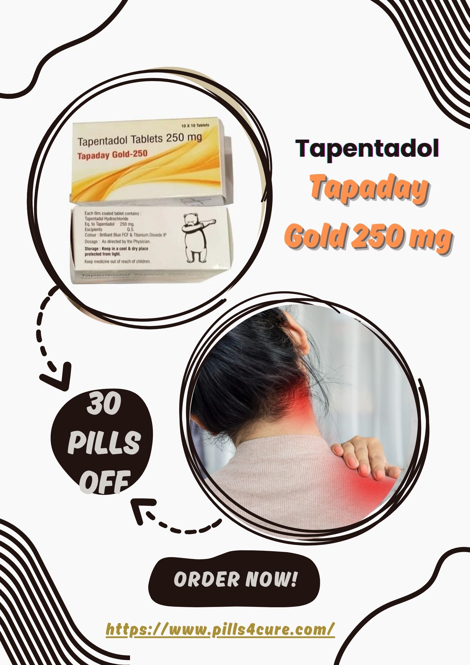 Tapaday Gold 250mg (Tapentadol): Fast-Acting Pain Relief